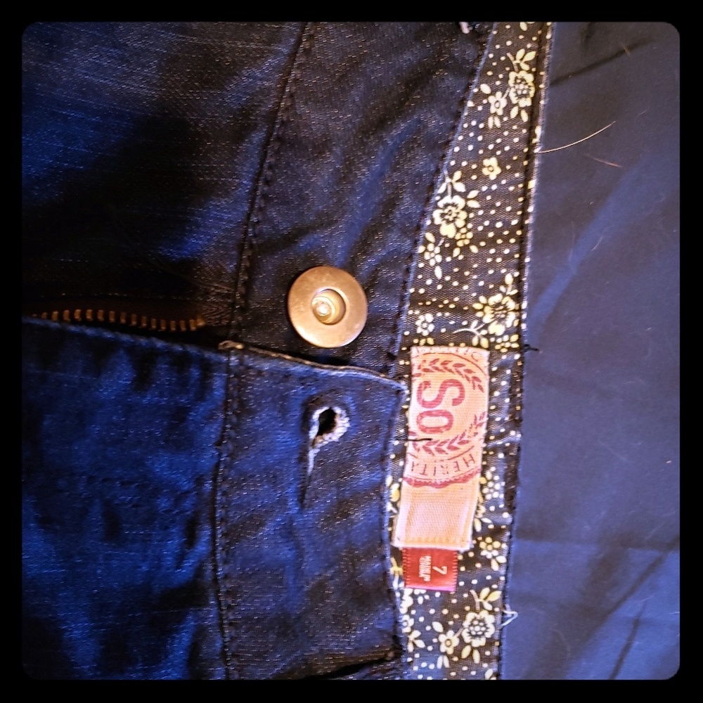 So brand blue junior jean shorts